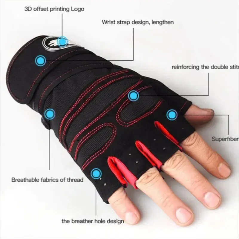 Half Finger Fitness Training Gloves 4
