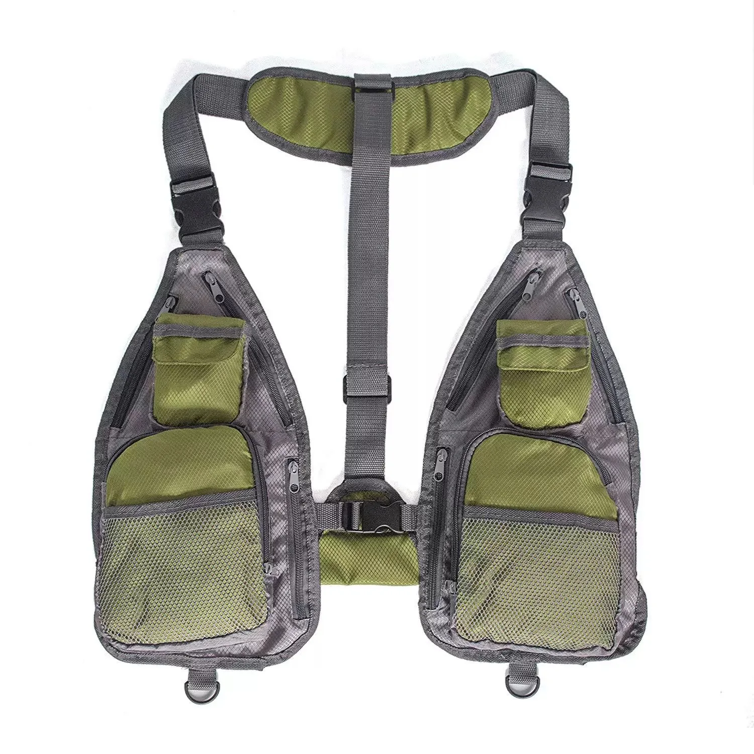 Outdoor Hip Hop Techwear Tactical Cargo Vest Multi Pockets Functional Camping Photography Casual Sleeveless Waistcoat 3