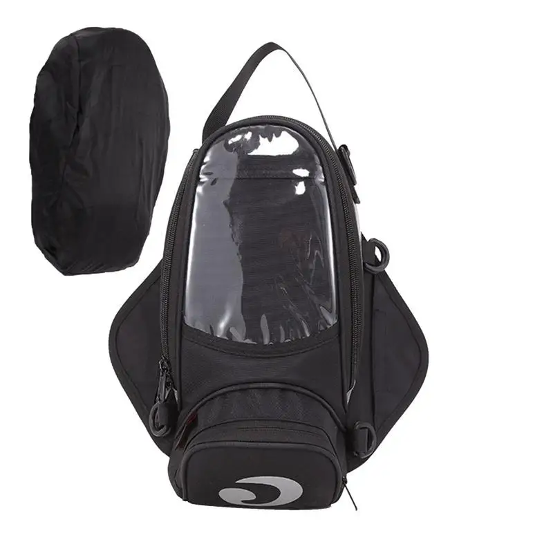 

Magnetic Motorcycle Tank Bag Two-way Zipper Oil Tank Bag Black Bigger Tank Bag Saddle Bag Base Hang Set Outdoor Cycling Bag