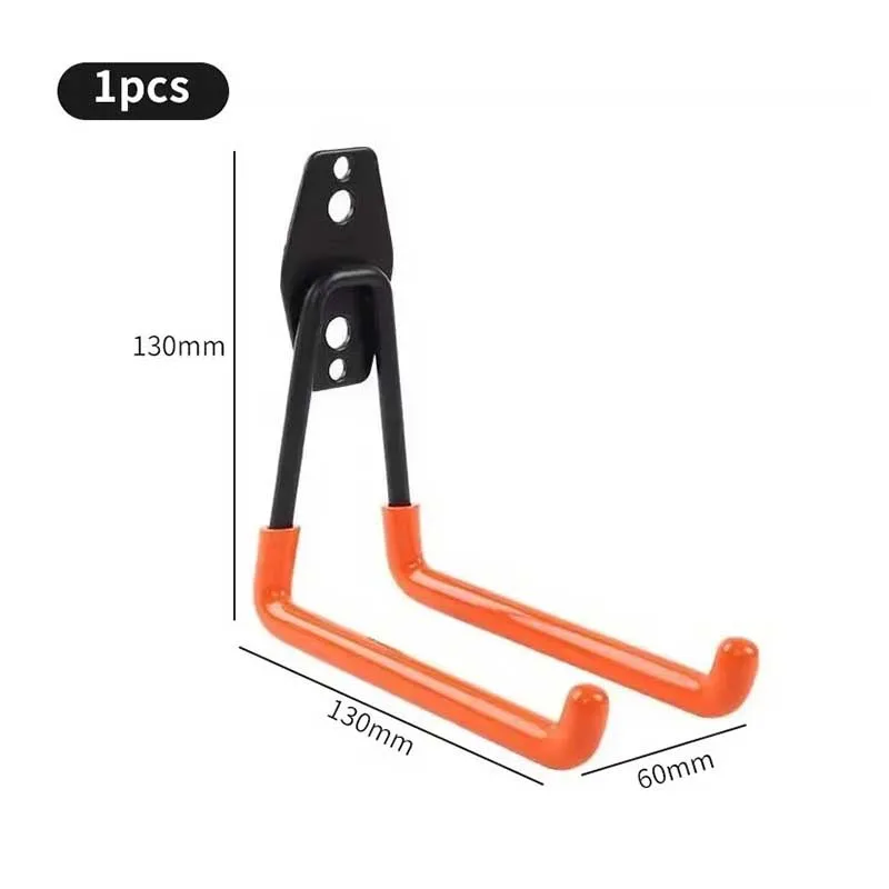 Bicycle Garage Heavy Storage Hook Warehouse Hardware Strong Load-Bearing Small/Medium Square Hook Tool Storage Wall Metal Hook 4