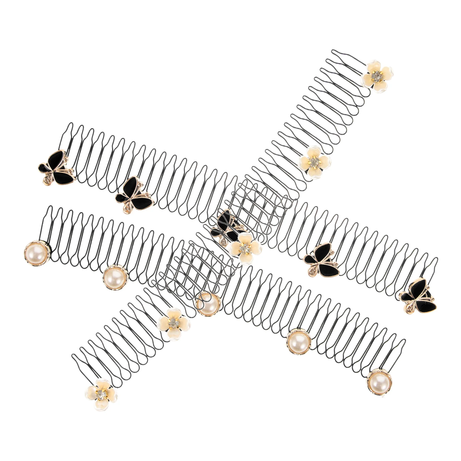 

3 Pcs Hair Comb Organizer Clip Pin Finishing Fixer Holder Invisible up Accessories for Girls Zinc Alloy Shape Miss Women
