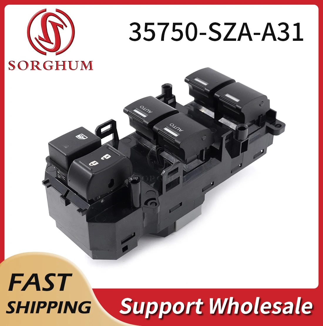 

Sorghum 35750-SZA-A31 Auto Parts Master Power Window Control Switch Button For Honda Accord 8 VIII Pilot 2011-2015 35750-TA0-A32