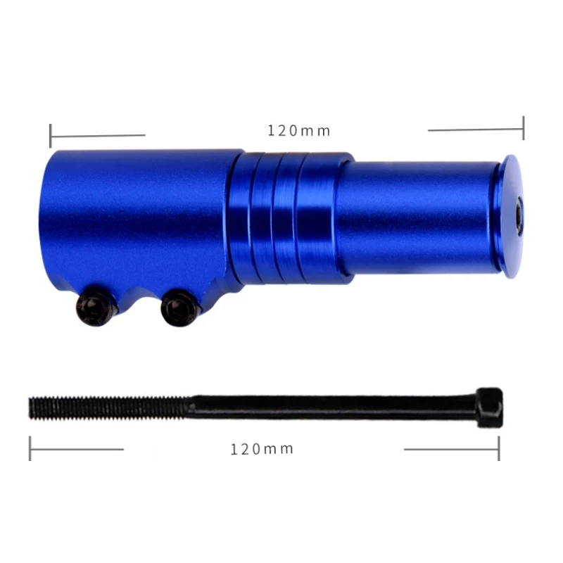Bicycle Handlebar Extender 120mm Bike Stem Increased MTB Fork Stem Rise Up Extension Adapter Bicycle Accessories