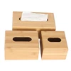 Bamboo Tissue Box Holder Storage Paper Tissue Box Cover Car Wood Napkins Holder for Case Organizer Home Decoration 1