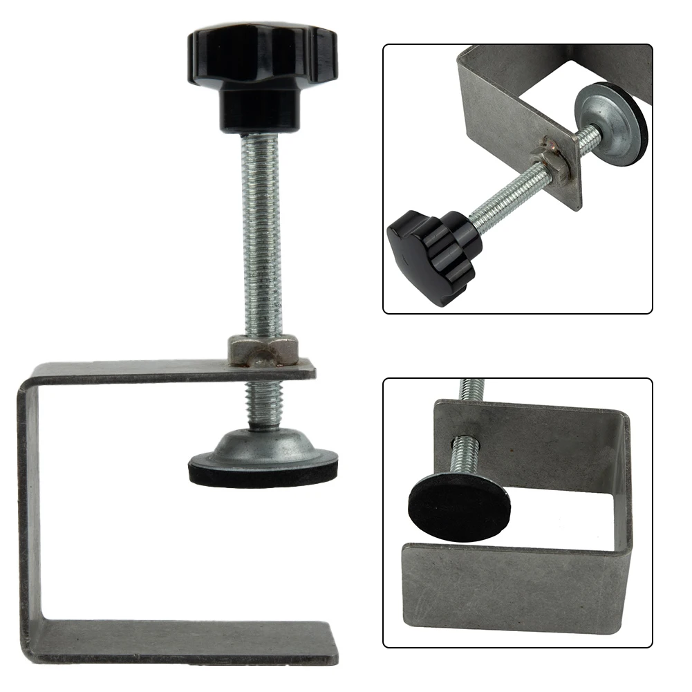 

Woodworking Clamp Installation Clamps Workshop Adjustable G Type Installation Jig Workshop Equipment Black Sliver Drawer Front