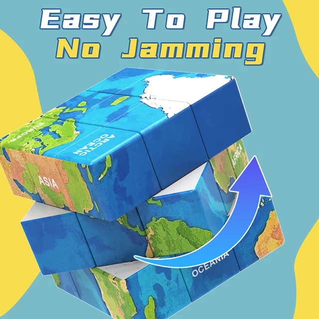 Magic Cube 3x3x3 3D UV map Color painting Fun Stress Relief Puzzle Professional Smooth Speed Game Children's Toys Gifts 2