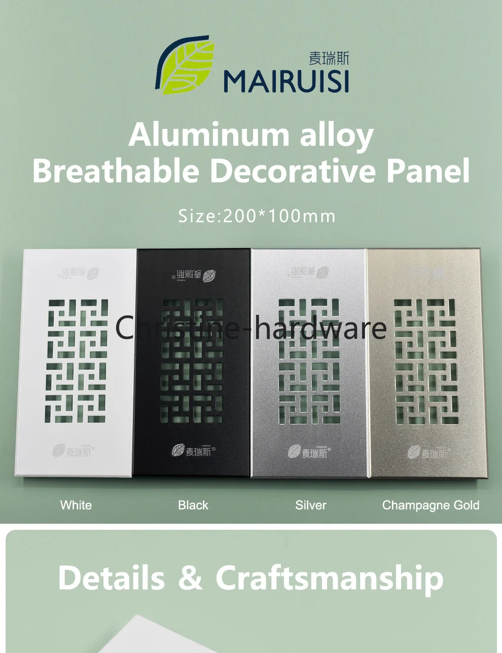 Alumínio Alloy Air Vent Folha perfurada, Web