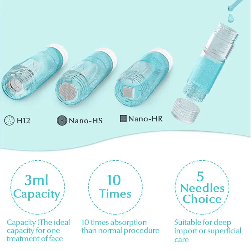 Skin care MTS hydra pen H2 needles cartridges 30pcs derma stamp H2 cartridge needle replacement microneedling pen