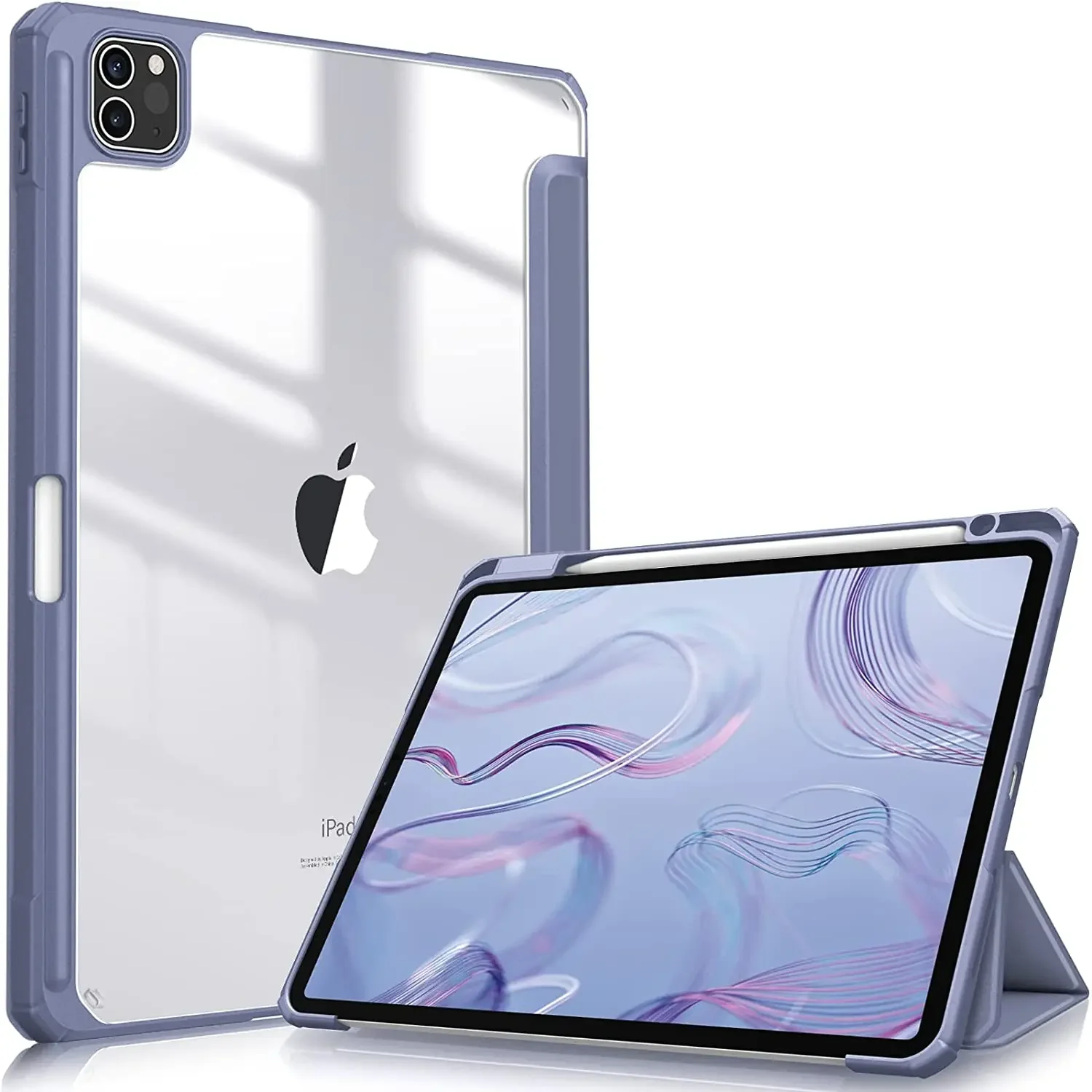 thumbnail image 1 of Funda para iPad 10.ª, iPad Pro 11, 10.2, 7.ª, 8.ª, 9.ª generación, Air 4.ª, 5.ª, 10.9, 10.5 generación, transparente, Air 9.7, mini 6, 1 of 5