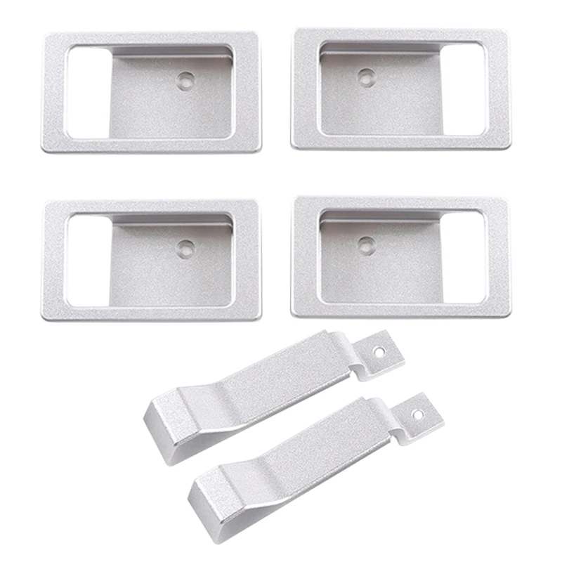 

2 Set Car Accessories: 1 Set Car Inside Door Bowl Decoration Cover & 1 Set Door Latch Handle Decoration Cover