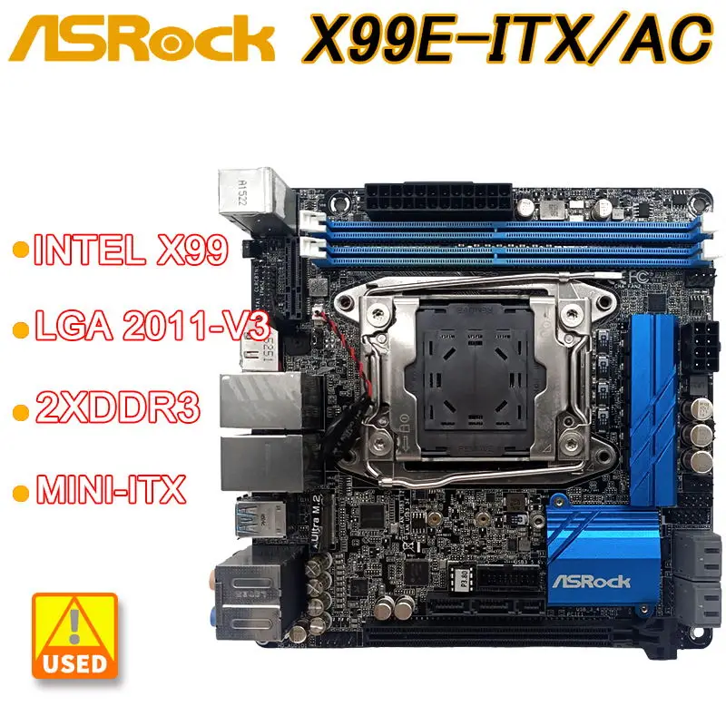 X99 Motherboard ASRock X99EITX/AC Motherboard LGA 2011V3 2×DDR4 32GB