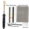220v/110v portable plastic welding machine welding repair tool soldering iron welding rod welding mesh for car bumper repair 5