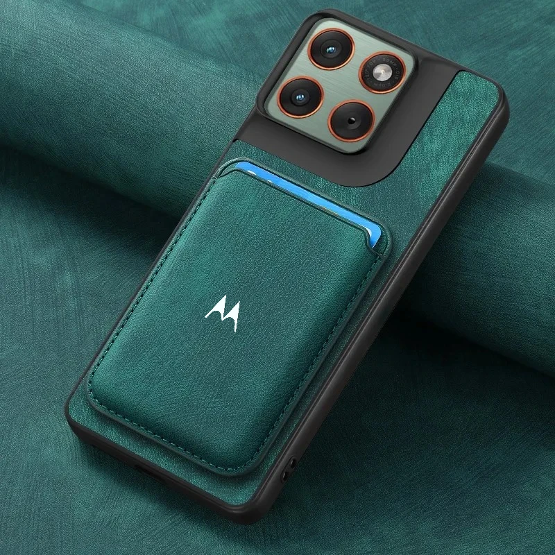 Vintage Magnetic Card Wallet Holder Phone Case with Leather Protective Cover