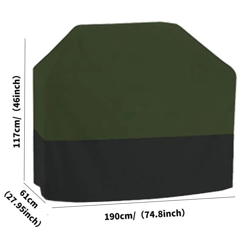 210D Outdoor BBQ Grill Cover Waterproof Barbecue Cover Garden Weber Heavy Furniture Gas Charcoal Electric Rack Grill