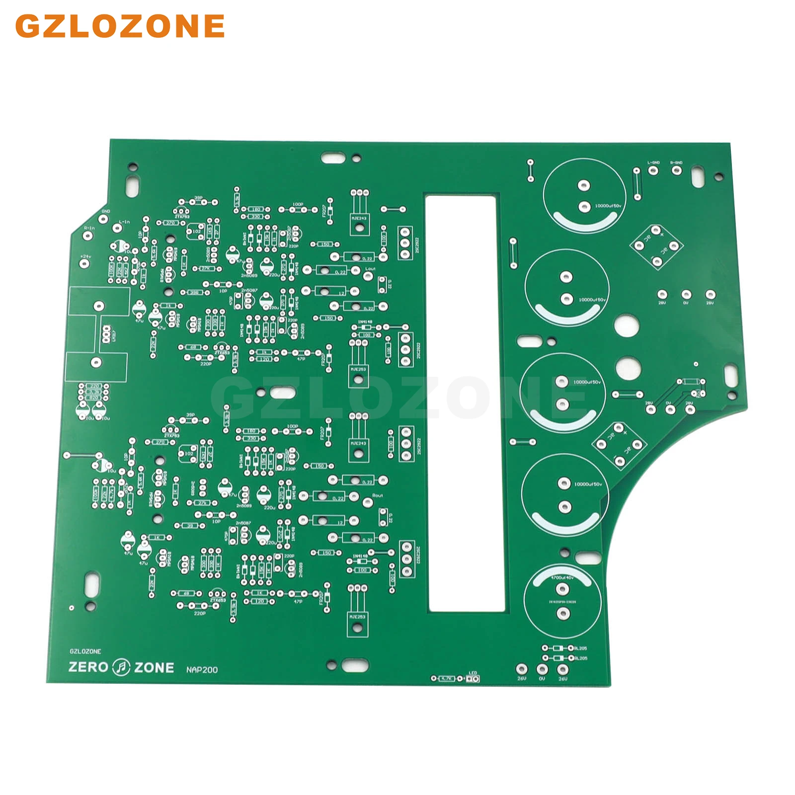 

ZEROZONE черный корпус клон Naim NAP200 усилитель PCB двойная панель