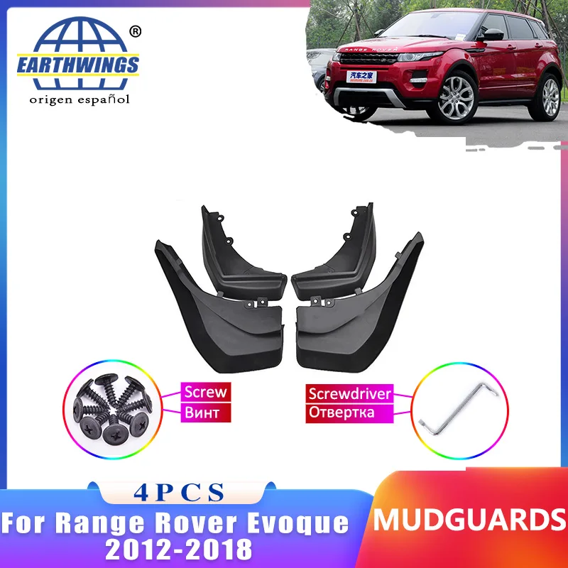 

Mudflap For Range Rover Evoque 2012-2018 New Mudguard Front Rear Fender Car Styling Accessorie Upgrade Version Four Piece Set