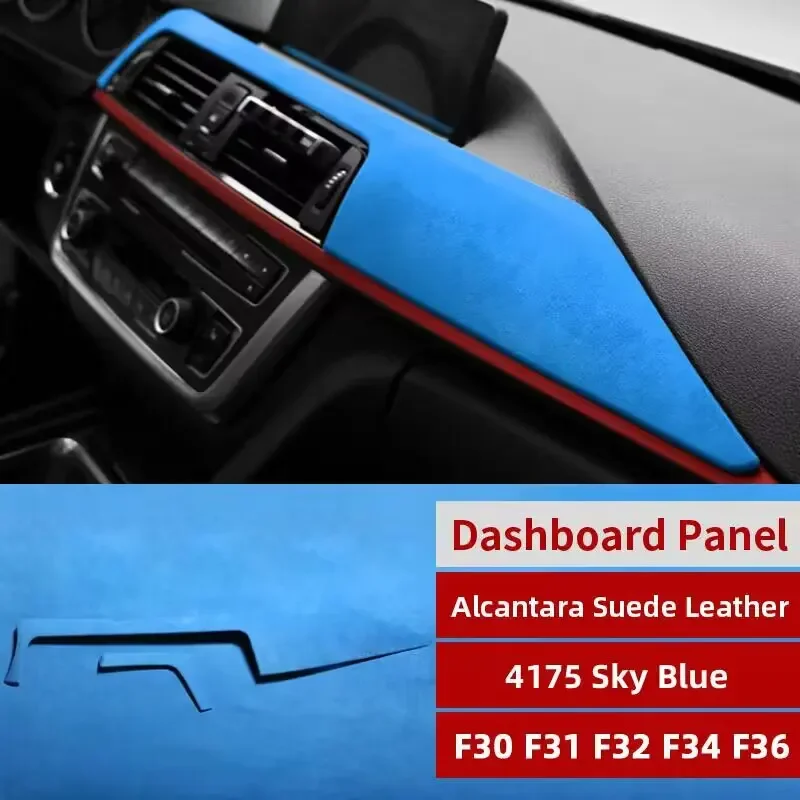 Alcantara Wrap Car Dashboard Panel ABS Cover Trim Car Interior Decoration  per BMW F30 F31 F32 F34 F36 3GT 3 4 Series Accessori