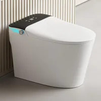 Smart Toilet with Vioce Control, AUTO Open/Close Lid, Bubble Shield, Smart Toilet with Bidet Built in, Foot Kick Operation, 1