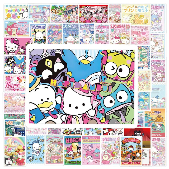 Cute Hello Kitty Kuromi Posters  Hello Kitty Poster Stickers - 10