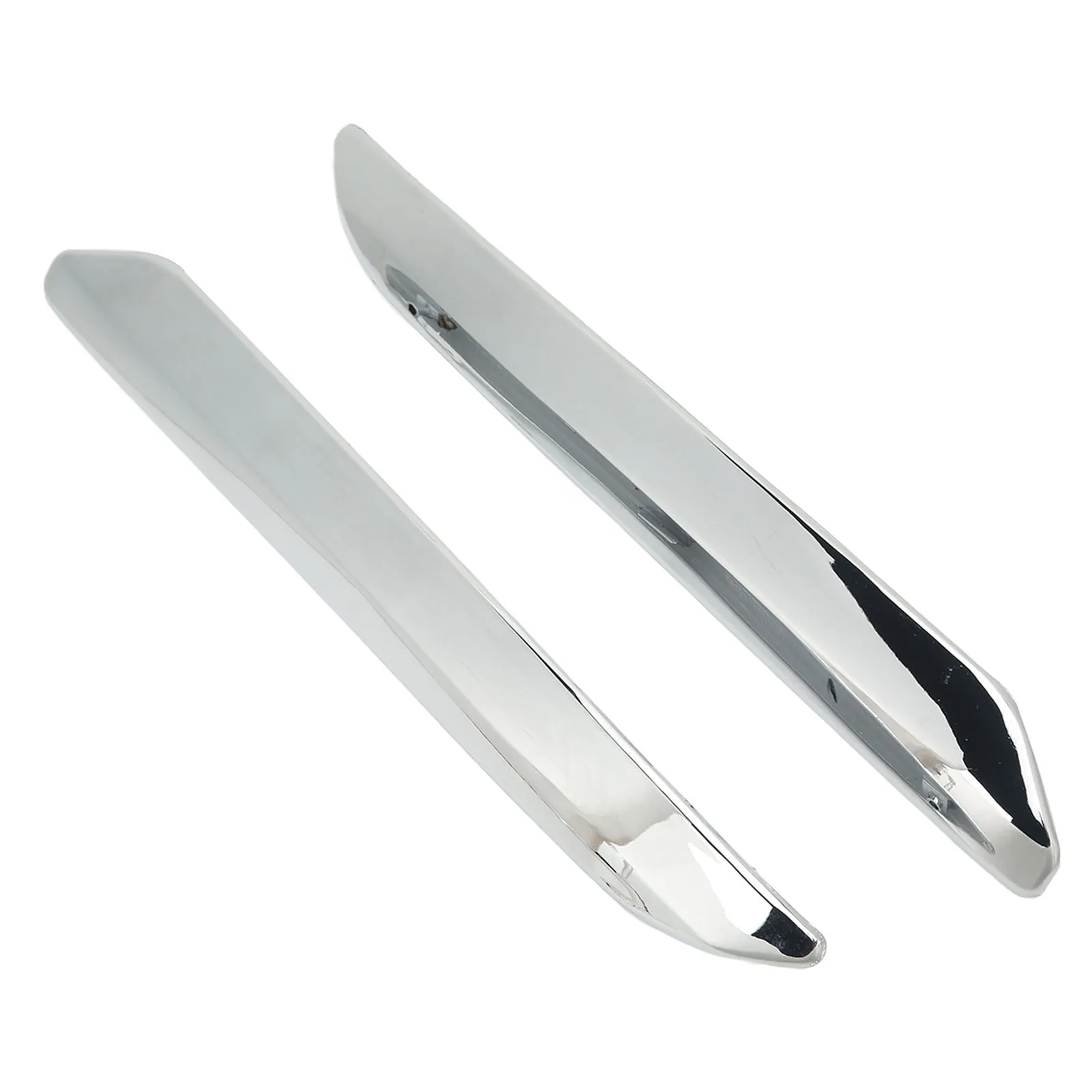 Car Front Bumper Anti-Scratch Chrome Silver Protector Strip Replacement