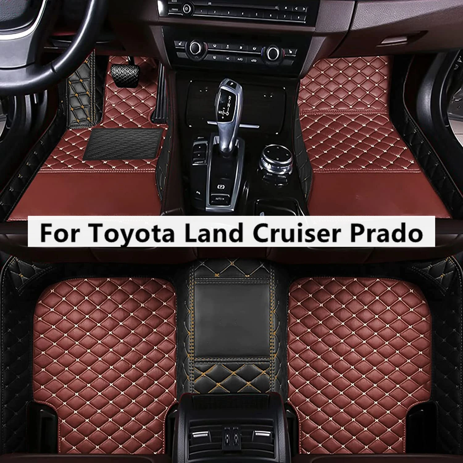 

Подходящие цвета автомобильные коврики под заказ для Toyota Land Cruiser Prado, автомобильные аксессуары, коврик для ног