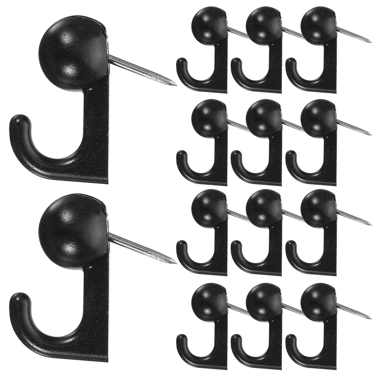 50pc Push Pin Hooks Plastic Heads Thumbtack Hooks Decorative Thumb Tacks Hook Back Push Pins Hooks For Cork Board Bulletin Board