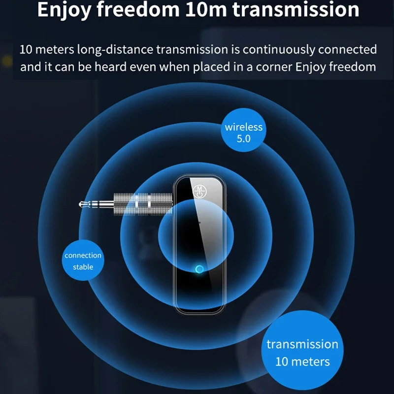 Bluetooth 5.0 Transmitter Receiver 2 in1 Jack Wireless Adapter 3.5mm Audio AUX Adapter For Car Audio Music Aux Handsfree Headset bluetooth transceiver adapter,bluetooth aux adaptor,bluetooth audio receiver,bluetooth adapter,audio adapter