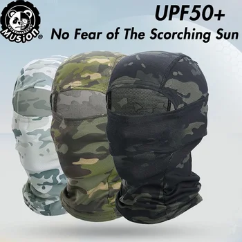 Passamontagna Mimetico Musion, Maschera Facciale, Bandana, Copricapo per Ciclismo, Sci e Caccia