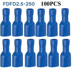 Red and Blue Fully Insulated Splice Wire Cable Connectors - Pack of 200/100 (Blue 100PCS)