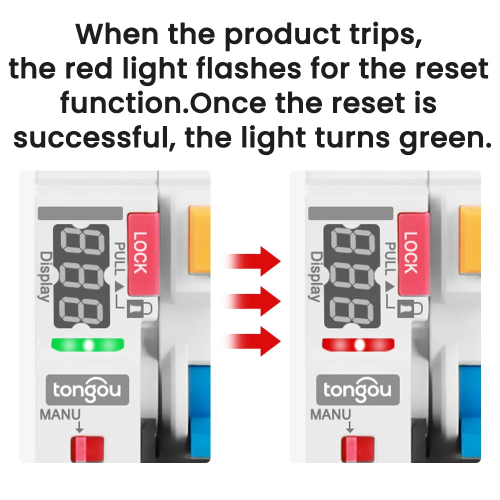TONGOU LED MCB RCD RCCB Recloser Control Part Only for Customer to Make Replacement circuit breaker