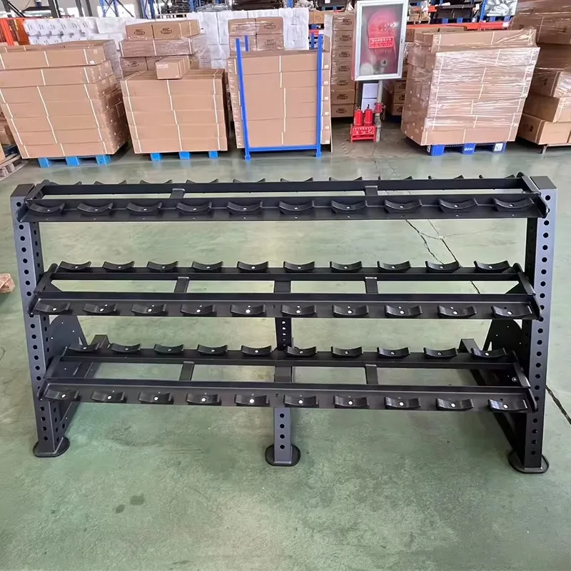 Sliding Weight Racks Adjustable 4-layer dumbbell rack Large commercial gym Fitness equipment ...
