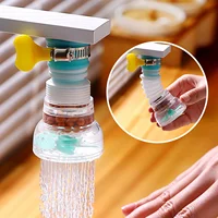 เครื่องกรองน้ํา Faucet 360 °   หมุนก๊อกน้ําห้องครัวแบบยืดไสลด์หัวฝักบัวหัวฉีดสาดหลักฐานอุปกรณ์ประหยัดน้ําในครัวเรือน 2
