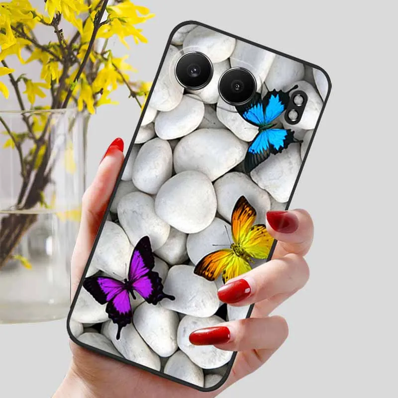 Luxury Silicone TPU Soft Bumper Case with Cute Cat Design for Oneplus Nord 4 - Premium Protective Cover