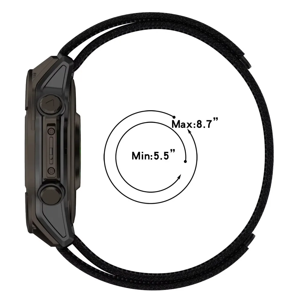 Breathable Nylon Hook & Loop Wristband Strap - Versatile Sizes