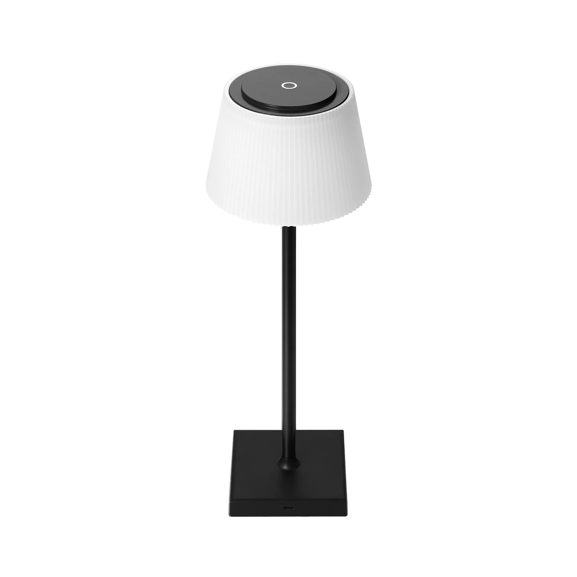 

LED Rechargeable Table Lamp Metal Electroplating Lampbody Restaurant Battery Dimmable USB Night Touch Table Lamp
