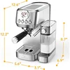 Espresso Machine 20 Bar, Cappuccino Machine with Automatic Milk Frother, Latte Machine with Pressure Gauges for Home Present 6