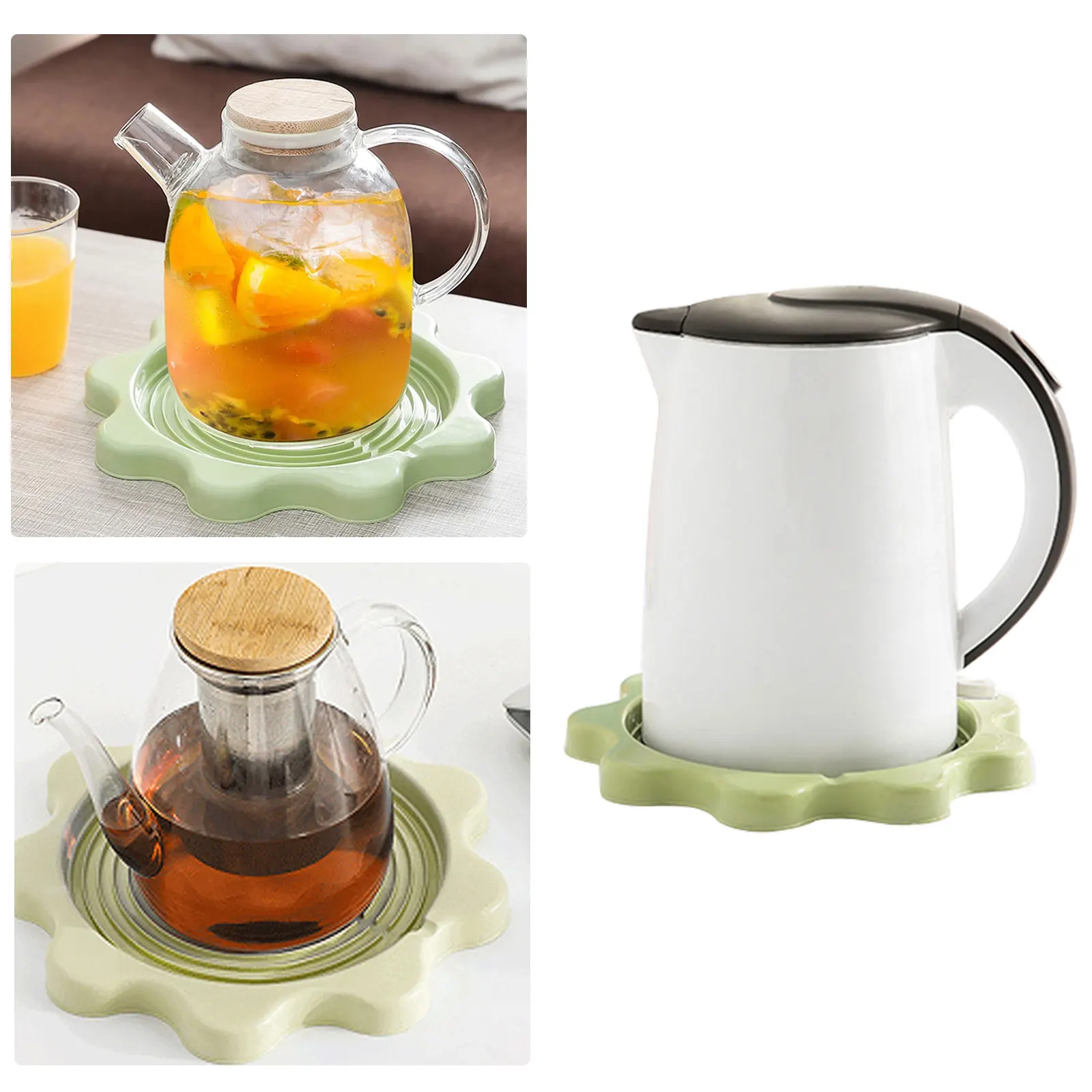 

Kettle Mat Anti-Leakage Heat-Proof Hot Water Bottle Pad Household Thermos Tray Anti-Dirt Water Filter Tray
