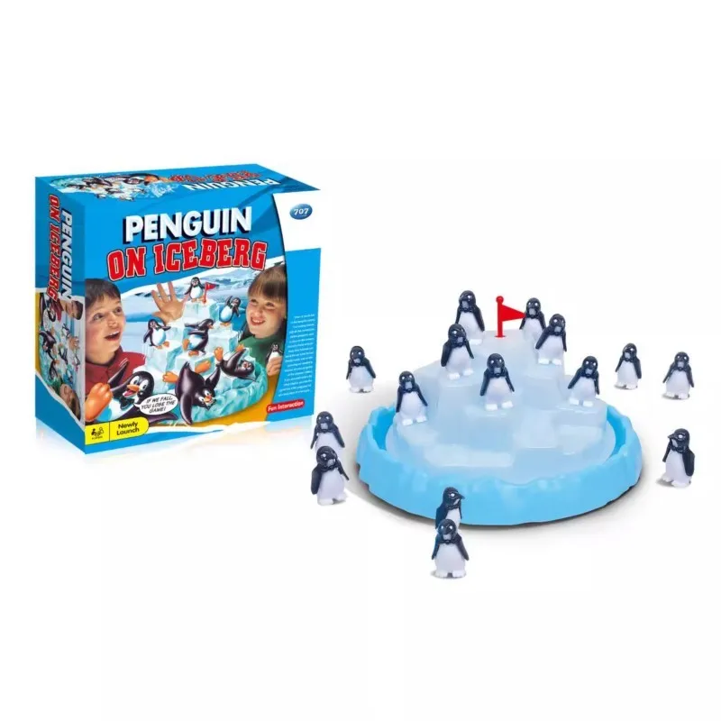 Iceberg Stacked Penguin Balanced toys Board Game Puzzle Toys Early Education Gathering party game props birthday gift for kids 5