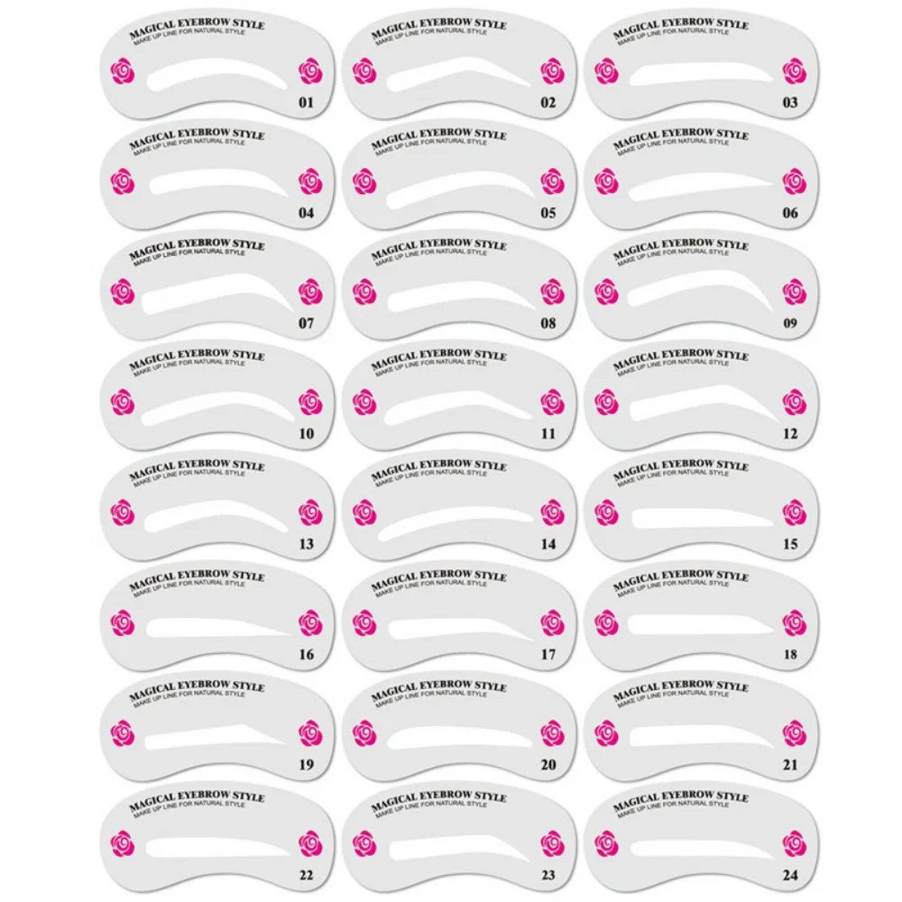 Reusable Eyebrow Stencil Set 3D Makeup Stencils Guide Tool eyeliner stencil tool,makeup tools,eyebrow stencil tool,eye makeup tools