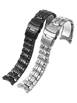 

Watch Accessories Strap Suitable FOR 5147 EF-550 Series Wrist Band Solid Stainless Steel Double Safety Buckle Bracelet 22MM