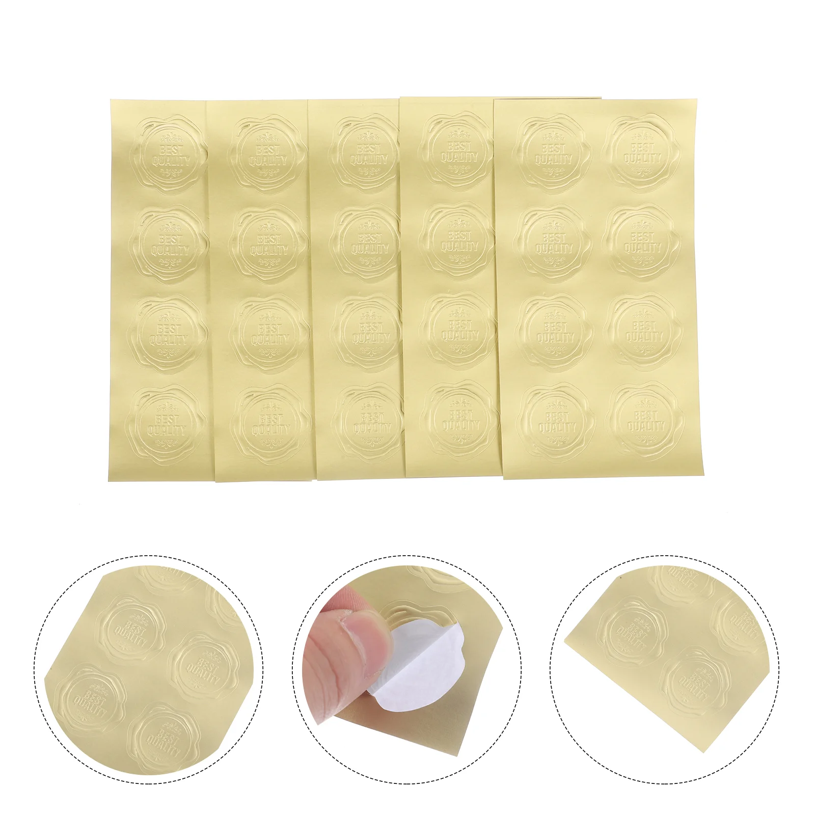 20 Sheets Embossed Fire Seal Sticker Goldendoodle Gifts Pvc Self-adhesive Wax Stickers