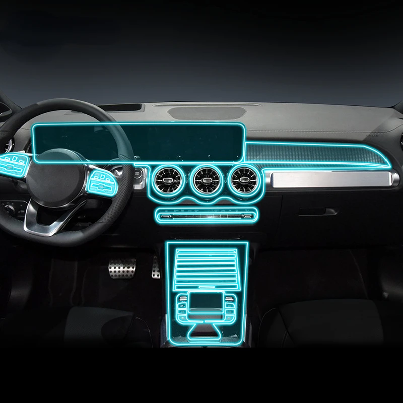 

Защитная пленка для интерьера автомобиля, для Mercedes-Benz EQB 260, 350, 2022, прозрачная, защитная пленка TPU, защита от царапин, аксессуары для ремонта