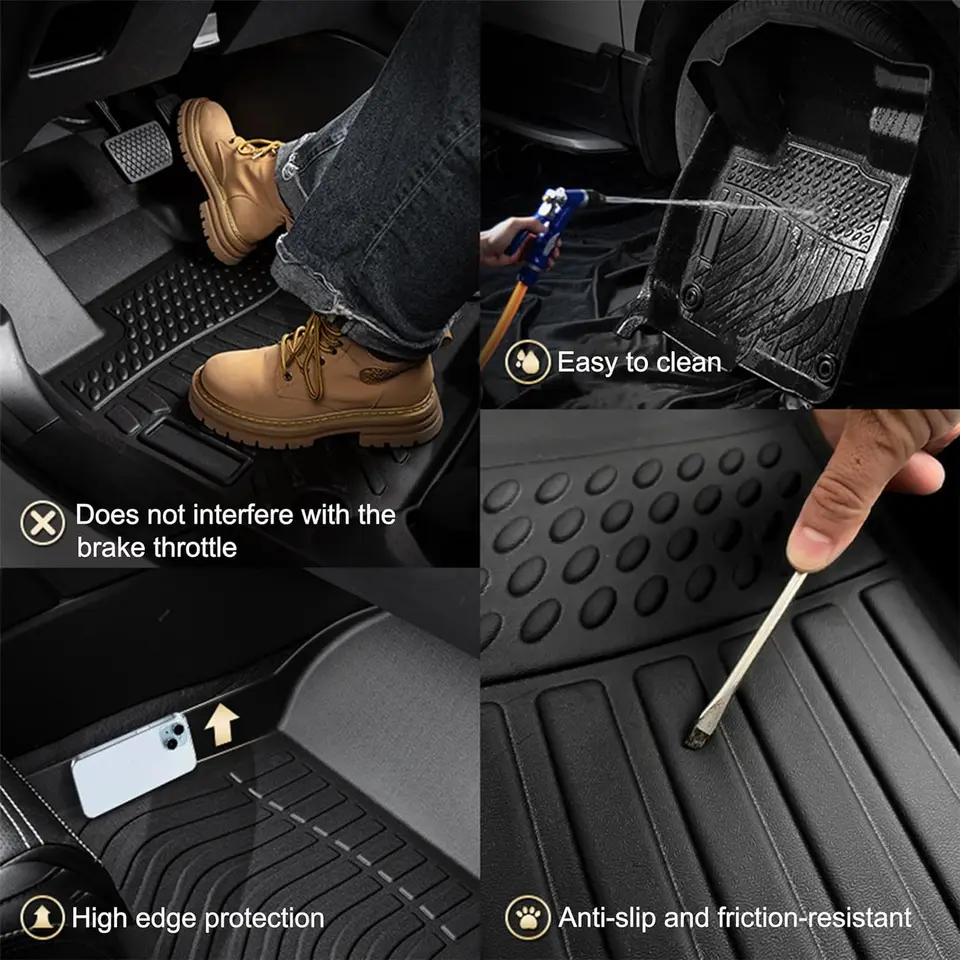 Fits 24-26 Toyota Grand Highlander Trunk Mat & Backrest Mats Cargo Fits 24-26 Toyota Grand Highlander Trunk Mat & Backrest Mats Cargo