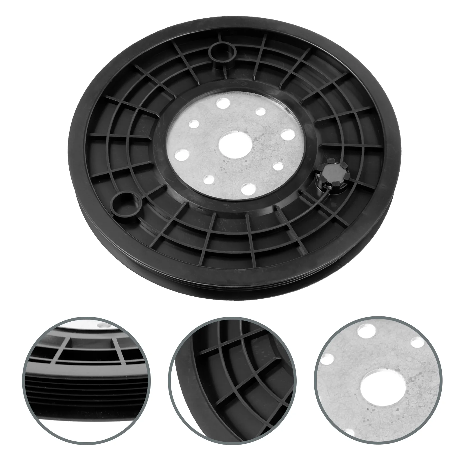 Indoor Pulley Belt Drive Plate Fitness Turntable Electric Bike Abs Rotating Wheel Exercise