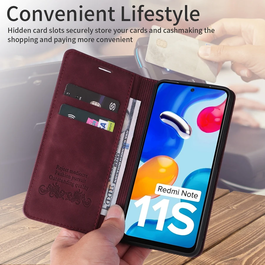 Premium Flip Wallet Leather Phone Case