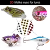500/1000PCS Fishing Lure Eye 3D Lifelike Realistic Artificial Holographic Fake Eyes 3/4/5/6/7/8/9/10/11/12mm for Fly Tying Lures 3
