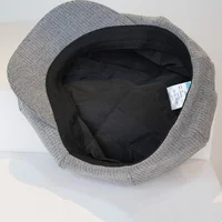 CHRLCK Retro British Style Newsboy Cap Men Ascot Cap Beckham Gray Male Spring Summer Vintage Brand Octagonal Flat Cap 6