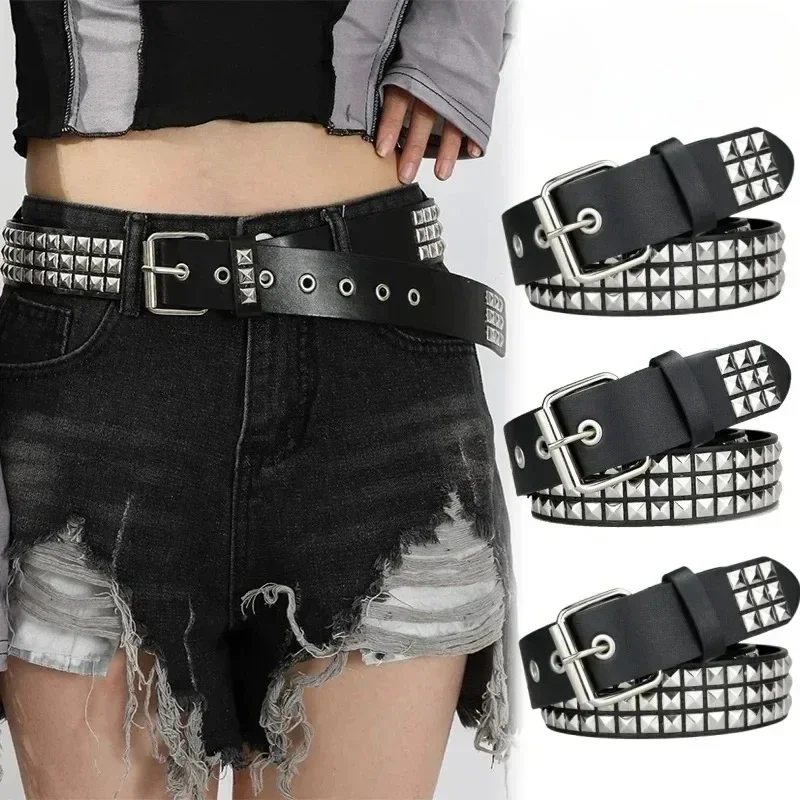 Trend Rivet Belt Heavy Metal Belt Men Women Punk Nightclub Rock Style Belt Jeans Belt Y2K Belt Fashion Decoration Women' Belt Trend Rivet Belt Heavy Metal Belt Men Women Punk Nightclub Rock Style Belt Jeans Belt Y2K Belt Fashion Decoration Women' Belt
