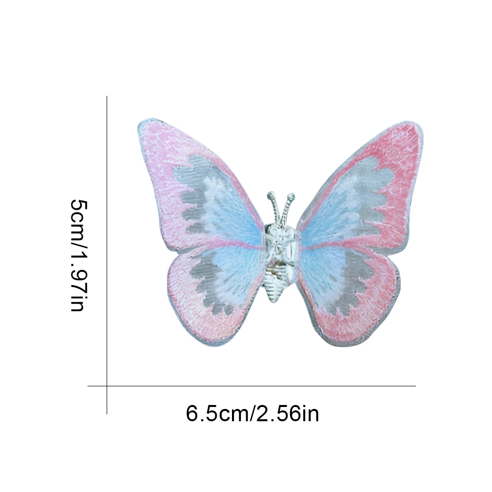 Embroidered Butterfly with Flapping Wings