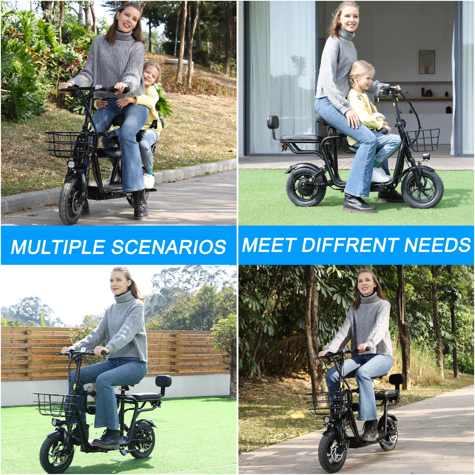 48V Seated Electric Scooter 6